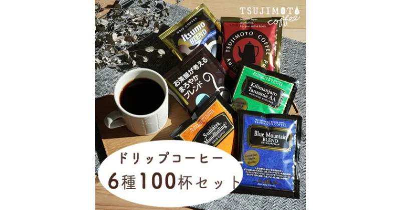 【ふるさと納税】ドリップコーヒー　6種100杯セット　詰め合わせ　自社焙煎【1502879】