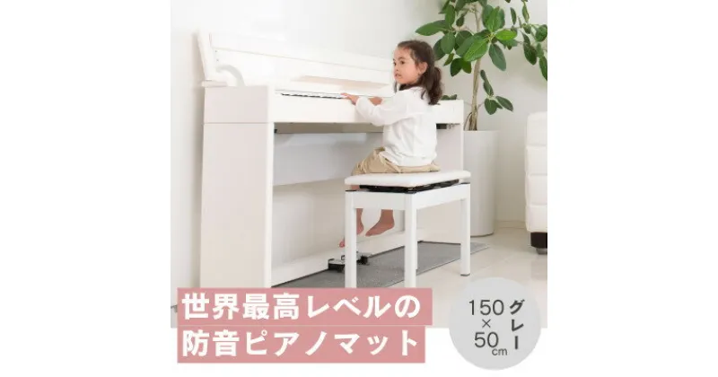 【ふるさと納税】打鍵時の音などをカットする防音ピアノマット「防音専科」 1枚 電子ピアノ用 グレー【1482908】