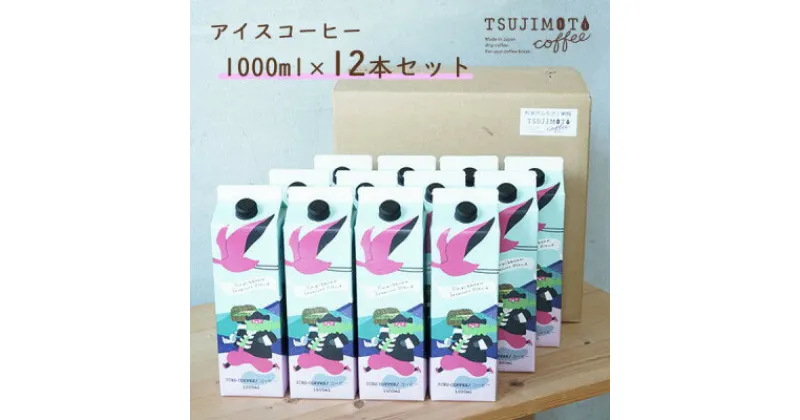 【ふるさと納税】アイスコーヒー　カリビアントレジャーブレンド【無糖】　1,000ml×12本　　自社焙煎【1504169】