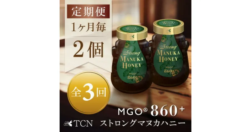 【ふるさと納税】【毎月定期便】ストロングマヌカハニー【MGO860+】500g×2個　全3回【配送不可地域：離島】【4050133】