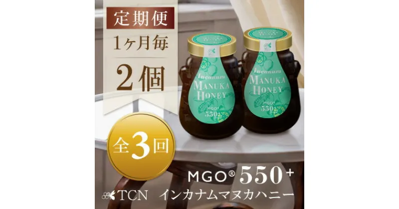 【ふるさと納税】【毎月定期便】インカナム マヌカハニー【MGO550+】500g×2個　全3回【配送不可地域：離島】【4050138】