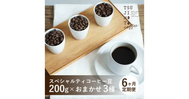 【ふるさと納税】【毎月定期便】スペシャルティコーヒー豆　3種おまかせセット　600g　豆のまま　辻本珈琲全6回【4054541】