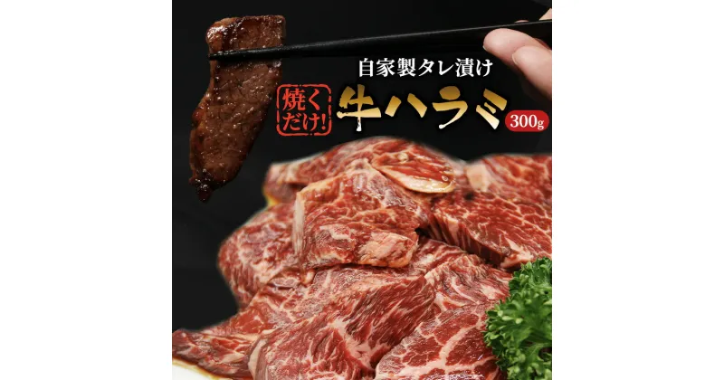 【ふるさと納税】ハラミ たれ漬け 300g 牛肉 牛 肉 お肉 味付け肉 タレ 焼くだけ 真空パック 漬け 焼き肉 焼肉 バーベキュー アウトドア キャンプ 弁当 おかず 冷凍 牛ハラミ 大阪 柏原市　【 大阪府柏原市 】