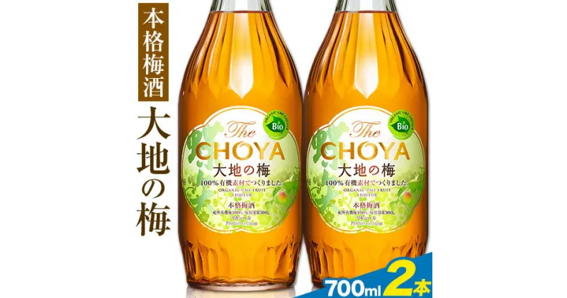 【ふるさと納税】THE CHOYA 大地の梅 700ml × 2本 羽曳野商工振興株式会社《30日以内に出荷予定(土日祝除く)》大阪府 羽曳野市 送料無料 梅酒 梅 酒 CHOYA チョーヤ チョーヤ梅酒 お酒 本格梅酒 オーガニック