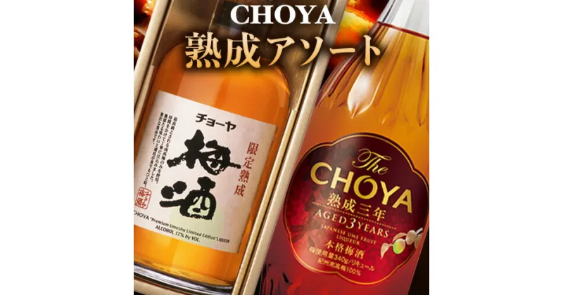 【ふるさと納税】熟成アソート THE CHOYA 熟成三年 700ml 限定熟成梅酒 720ml 羽曳野商工振興株式会社《30日以内に出荷予定(土日祝除く)》大阪府 羽曳野市 送料無料 梅酒 梅 酒 CHOYA チョーヤ チョーヤ梅酒 お酒 熟成 3年 限定