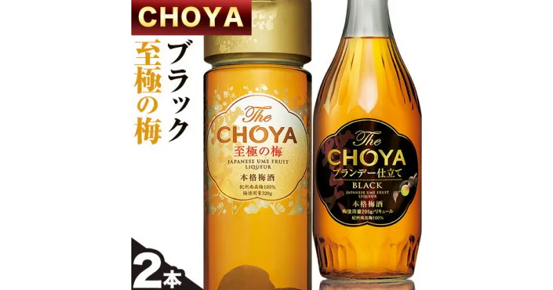 【ふるさと納税】The CHOYA BLACK 700ml The CHOYA 至極の梅 650ml 計2本 セット 飲み比べ 羽曳野商工振興株式会社《30日以内に出荷予定(土日祝除く)》大阪府 羽曳野市 送料無料 梅酒 梅 酒 CHOYA チョーヤ チョーヤ梅酒 お酒 紀州 南高梅 black