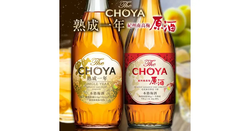 【ふるさと納税】The CHOYA 熟成一年 700ml The CHOYA 紀州南高梅原酒 700ml 計2本 セット 飲み比べ 羽曳野商工振興株式会社《30日以内に出荷予定(土日祝除く)》大阪府 羽曳野市 送料無料 梅酒 梅 酒 CHOYA チョーヤ チョーヤ梅酒 お酒 紀州 南高梅