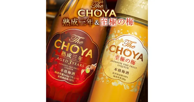 【ふるさと納税】THE CHOYA 熟成三年 700ml 至極の梅 650ml 計2本 セット 飲み比べ 羽曳野商工振興株式会社《30日以内に出荷予定(土日祝除く)》大阪府 羽曳野市 送料無料 梅酒 梅 酒 CHOYA チョーヤ チョーヤ梅酒 お酒 熟成 3年 至極の梅