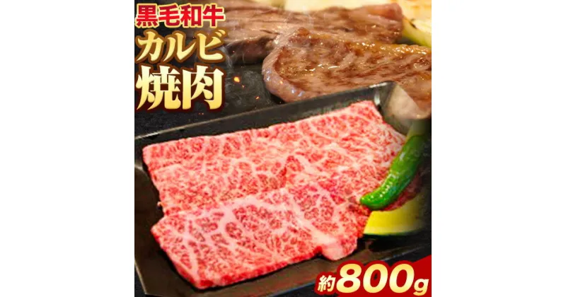 【ふるさと納税】黒毛和牛 カルビ 焼肉 約800g エムエスエイ (株)《30日以内に出荷予定(土日祝除く)》大阪府 羽曳野市 送料無料 牛肉 牛 和牛 焼き肉