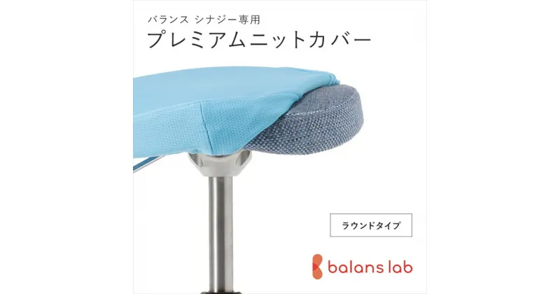 【ふるさと納税】バランスシナジー専用プレミアムニットカバー（ライトブルー）ラウンドシート用 はっ水加工【 バランスイージー カバー 大阪府 門真市 】