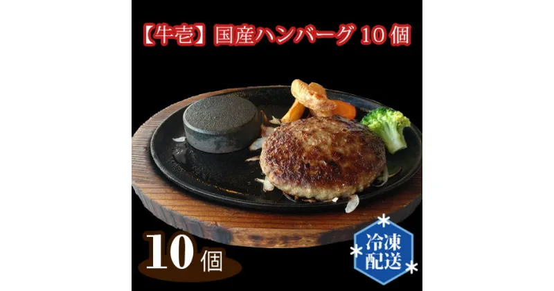 【ふるさと納税】No.149 【牛壱】国産ハンバーグ10個（約1500g） ／ 手ごね 手作り 惣菜 送料無料 大阪府