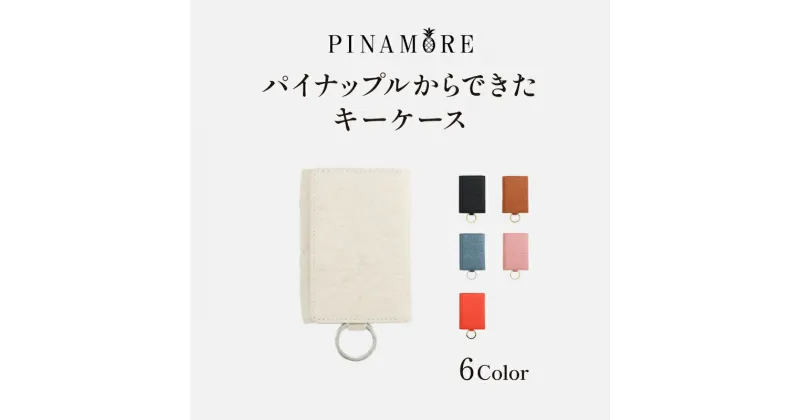 【ふるさと納税】 【PINAMORE】パイナップルからできたキーケース 【6色展開】