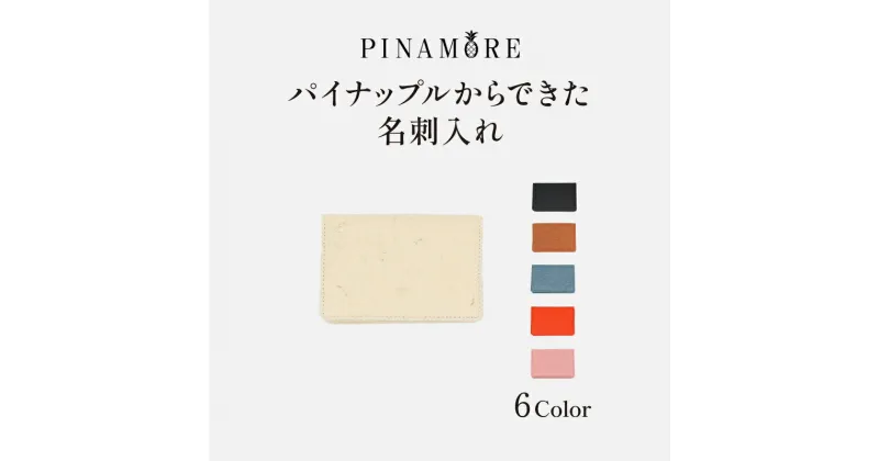 【ふるさと納税】 【PINAMORE】パイナップルからできた名刺入れ 【6色展開】