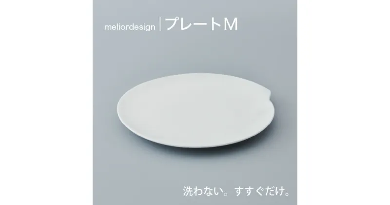 【ふるさと納税】 meliordesignプレートM 【 メリオールデザイン 皿 おすすめ 水ですすぐだけ 洗剤不要 】