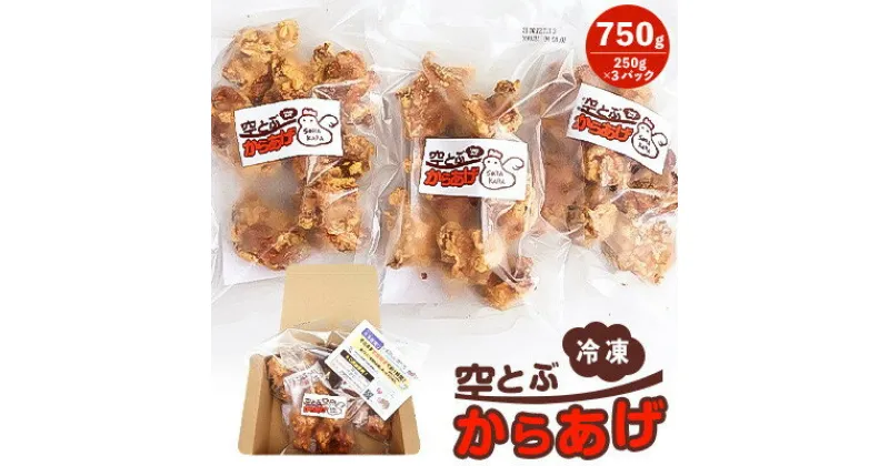 【ふるさと納税】レンジで温めるだけ『冷凍空とぶからあげ』250g×3パック【配送不可地域：離島】【1257667】