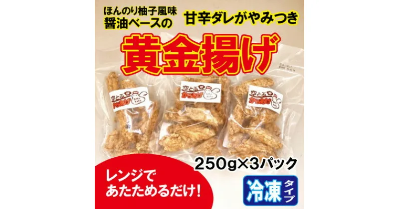 【ふるさと納税】揚げずに揚げたて『手羽黄金揚げ』250g×3p　プロトン急速冷凍食品　こめ油、分子調理器使用【配送不可地域：離島】【1484199】