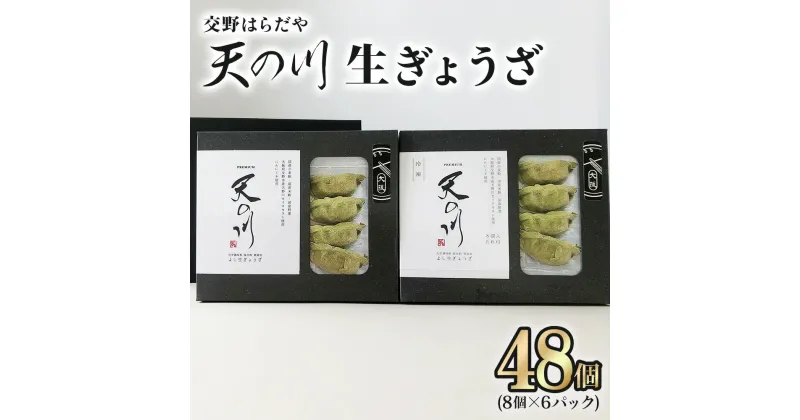 【ふるさと納税】交野はらだや《天の川生ぎょうざ／48個》｜冷凍餃子 お取寄せ にんにく無し 旨味調味料保存料無添加 ヴィーガン 国産小麦使用 国産米粉使用 肉不使用 [0048]