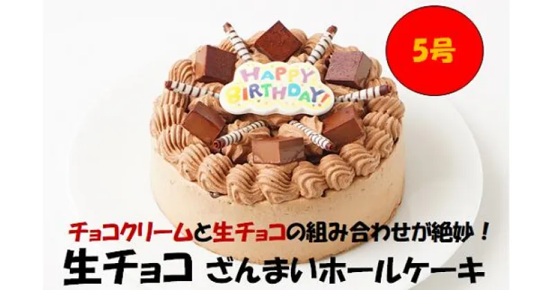 【ふるさと納税】生チョコ ざんまい ホールケーキ 5号 直径15cm チョコ チョコレート ケーキ クリーム スイーツ デザート おやつ お菓子 パーティ 誕生日 記念日 お祝い 贈答用 ギフト プレゼント 贈り物 お取り寄せ 冷凍 送料無料