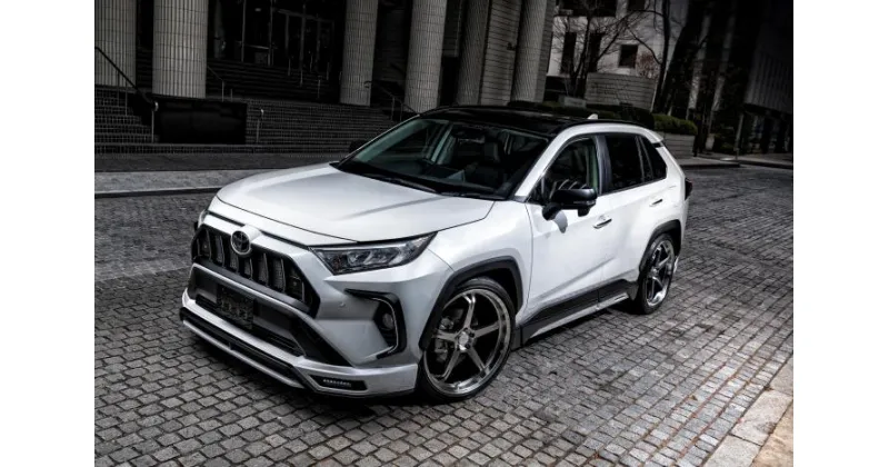 【トヨタ 50系 RAV4】【選べる：ソナー無車用 ／ ソナー付車用】 ラヴライン フロントグリル （AES製） 【つや消し ブラック仕様】｜ 自動車 車 パーツ カスタム TOYOTA RAV4 MXAA54 AXAH54 カー用品 車 パーツ 送料無料