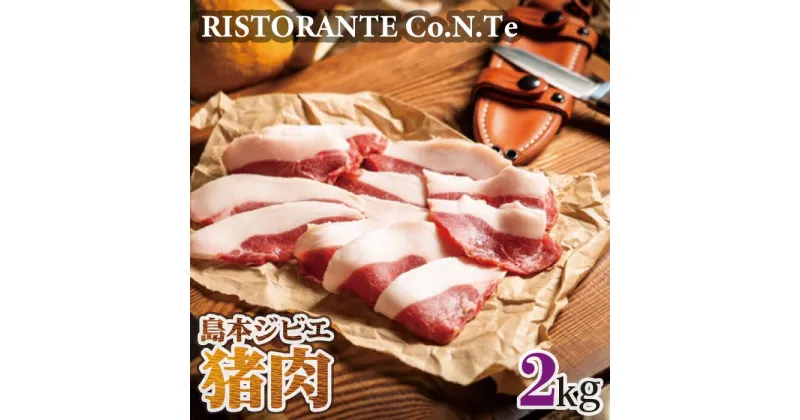 【ふるさと納税】No.041 島本ジビエ「猪肉」約2kg ／ 狩猟肉 イノシシ肉 送料無料 大阪府 特産品