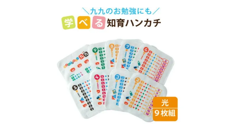 【ふるさと納税】光に当たると文字が浮き出る!不思議なタオルハンカチ 9枚組(光)【1427133】