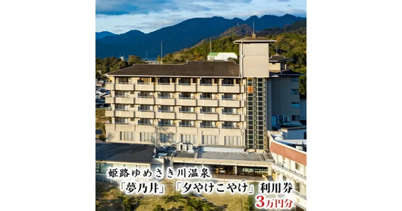 【ふるさと納税】姫路ゆめさき川温泉「夢乃井」「夕やけこやけ」利用券　3万円分　ホテル・宿泊券・宿泊券/ペットとペットと泊まる宿・チケット