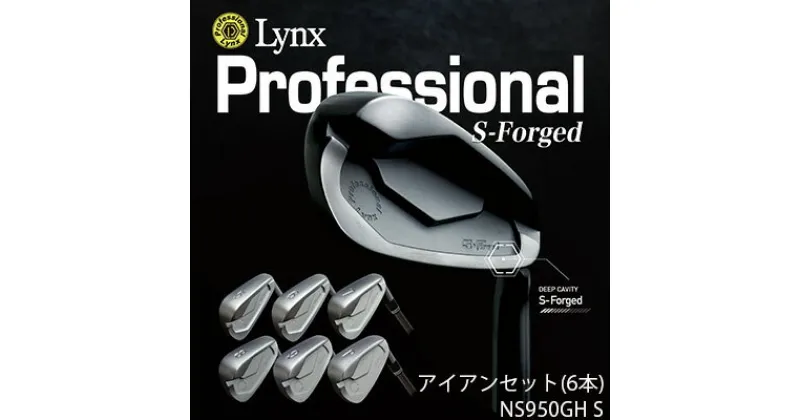 【ふるさと納税】Lynx Professional S-Forged アイアンセット NS950GH S　 スポーツ用品 ゴルフ用品 軟鉄鍛造 フェース面 ソール幅 最大級 マイルドな打感 強い球 打球感 ハイブリッド設計