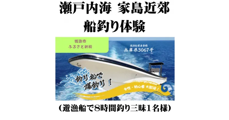 【ふるさと納税】瀬戸内海 家島近郊船釣り体験（遊漁船で8時間釣り三昧1名様）　 体験チケット 美しい魚 大物 オフショアゲーム 船釣り 初心者 レクチャー キャッチ 興奮 感動 思い出