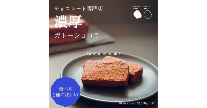 【ふるさと納税】チョコレート専門店 の選べる本格濃厚ガトーショコラ 1本　 お菓子 おやつ 詰め合わせ スイーツ ティータイム コーヒーブレイク