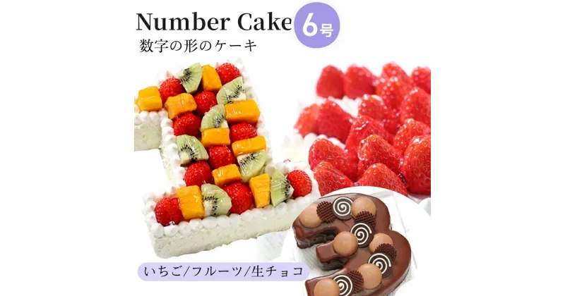 【ふるさと納税】お誕生日・記念日など数字にまつわるお祝いに『ナンバーケーキ』6号