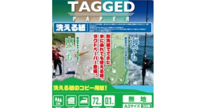 【ふるさと納税】洗える紙のコピー用紙　【タグドペーパー】(A3)　30枚入り1袋×10袋【1328375】