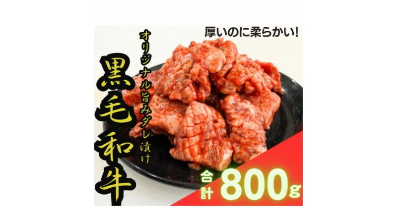 【ふるさと納税】【黒毛和牛　極撰焼肉用】オリジナル旨みダレ漬800g【配送不可地域：離島】【1403741】