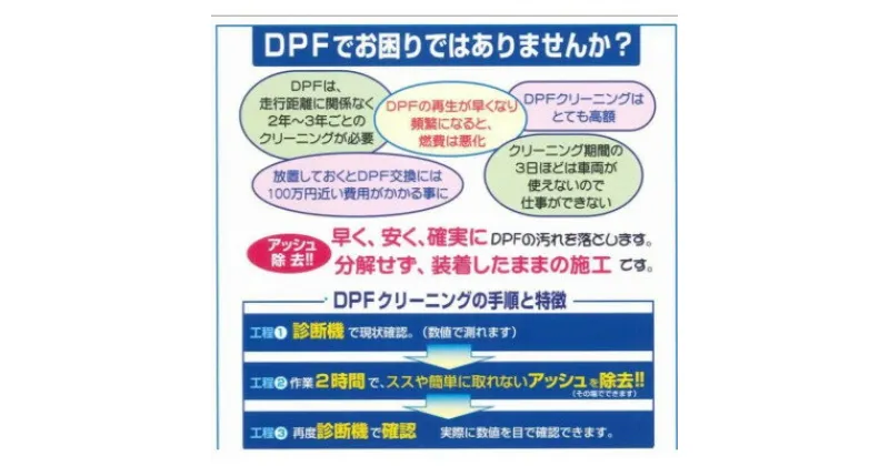 【ふるさと納税】ディーゼル車におすすめDPF(DPR)クリーニングサービス(2000ccクラス)【1490284】