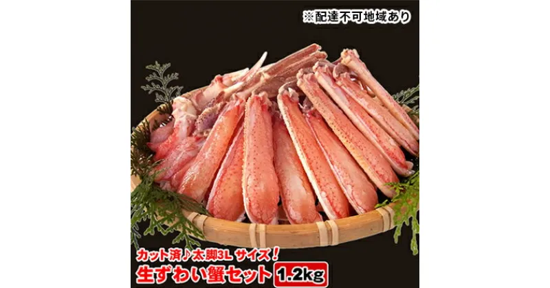 【ふるさと納税】生ズワイガニセット（カット済）1.2kg　ずわい蟹・ずわいガニ・ズワイガニ・蟹・カニ・1.2kg