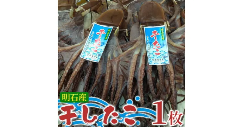 【ふるさと納税】明石産 干したこ 1枚[ 明石たこ 蛸 ]　 魚貝類 加工品 旬の明石たこ使用 身が甘い 天日干し たこの干物 独特の旨み タコ飯