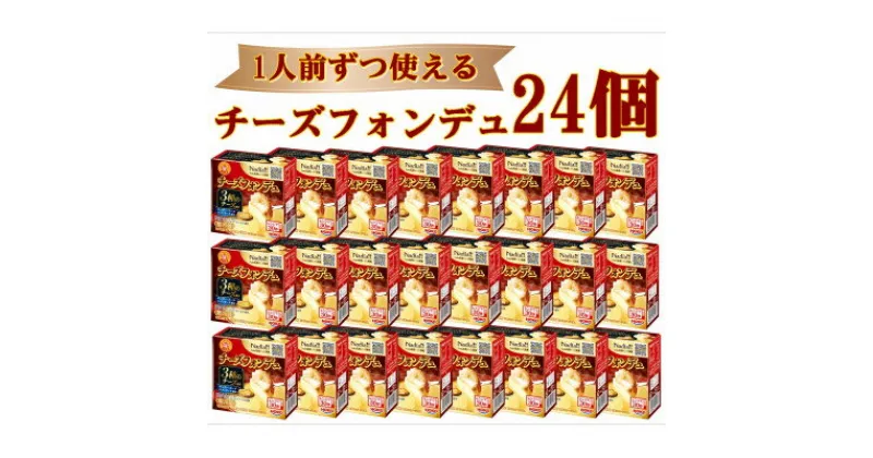 【ふるさと納税】1人前ずつ使える チーズフォンデュ24個セット【配送不可地域：離島】【1348355】