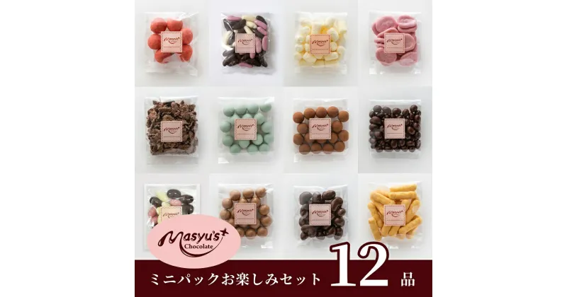 【ふるさと納税】チョコレート　ミニパック　お楽しみセット　12品　11月～3月発送　チョコレート チョコ スイーツ お菓子 おかし お楽しみ 詰め合わせ ミニパック セット 食べ比べ ギフト プレゼント 兵庫県 伊丹市　お届け：11月～3月に発送