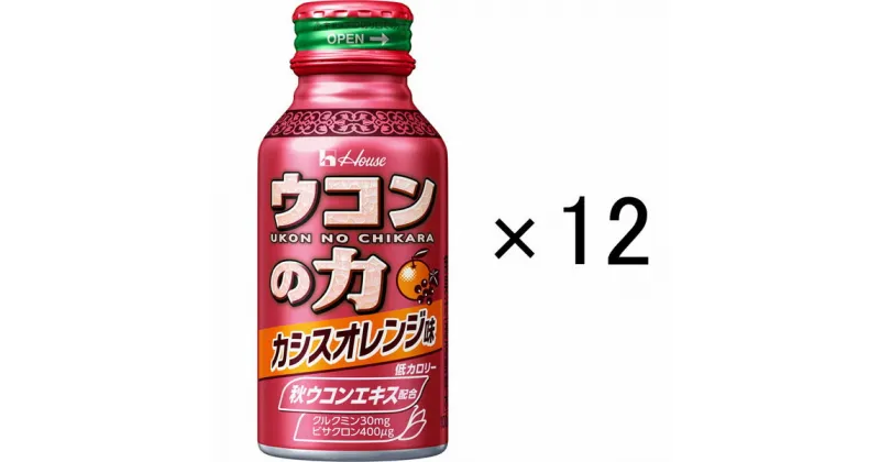 【ふるさと納税】ハウスウェルネスフーズ　ウコンの力　カシスオレンジ味　2パック（12缶）　果汁飲料・ジュース・飲料類・果汁飲料・セット・ジュース