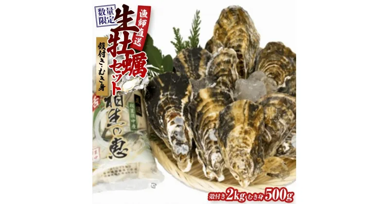 【ふるさと納税】★先行予約★殻付き生牡蠣 2kg,むき身 生牡蠣500g【漁師直送！】 | 兵庫県 兵庫 楽天ふるさと 納税 返礼品 お取り寄せグルメ 取り寄せ グルメ 牡蠣 かき カキ 魚介類 魚介 海の幸 産地直送 産直 生ガキ 海鮮 殻付き牡蠣 詰め合わせ 貝