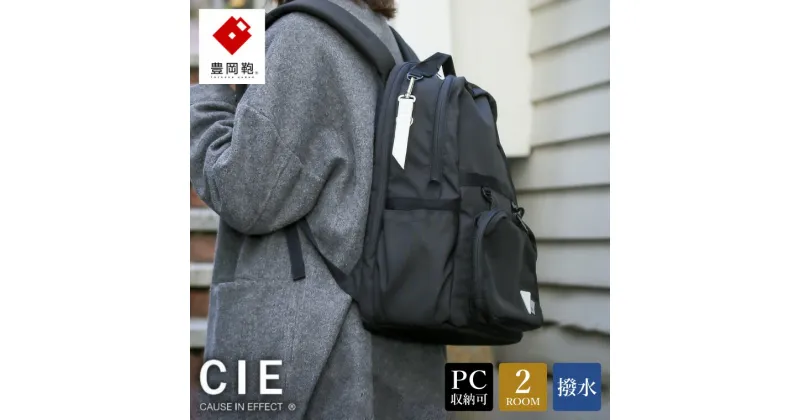 【ふるさと納税】豊岡鞄 CIE WEATHER DAYPACK（071953）ブラック / 木和田正昭商店 A4ファイル対応 ノートPC収納 通勤 メンズ レディース リュック バックパック リュックサック