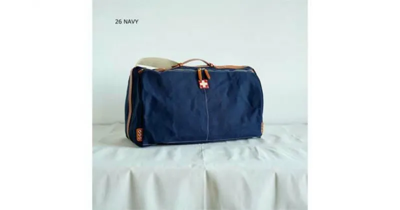 【ふるさと納税】木の庄帆布 ネオボストン ボストンバッグ (ネイビー) / KinoshoTransit Bon Voyage CANVAS NEO BOSTON BAG 担げる ボストンバッグ シンプル デザイン おしゃれ 高級 かばん カバン 鞄 メンズ レディース ネイビー 紺色