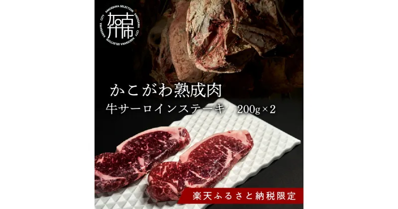 【ふるさと納税】★ 楽天限定返礼品 ★肉のうまみの新境地【かこがわ熟成肉】牛サーロインステーキ200g×2〈牛 牛肉 熟成肉 にく 国産 サーロイン ステーキ 送料無料 美味しい お取り寄せ おすすめ〉